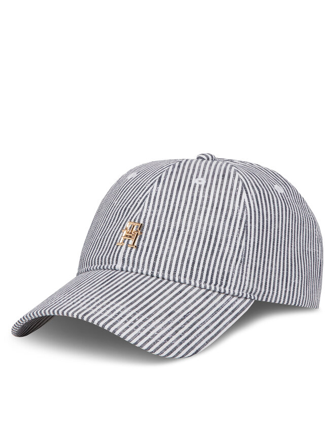 Tommy Hilfiger Czapka z daszkiem Tommy Hilfiger Premiu Beach AW0AW17141 Niebieski