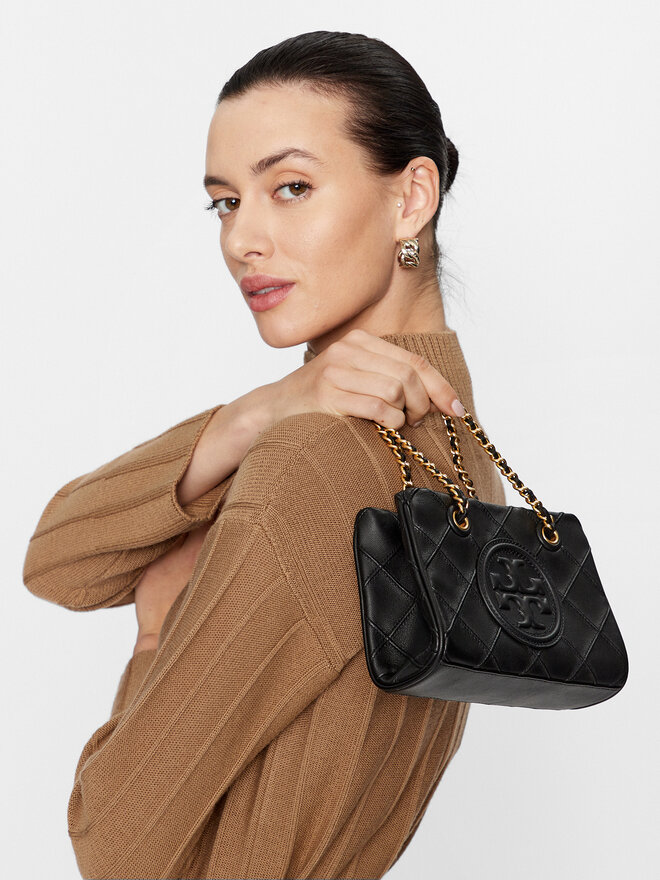 Tory Burch Сумка Tory Burch Fleming Soft Mini Chain Tote 152334 Чорний