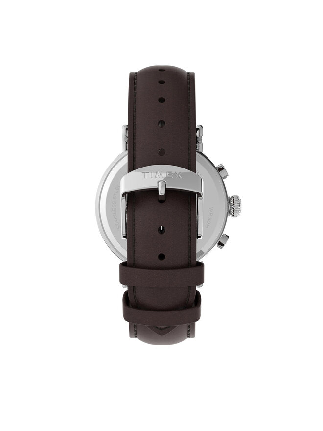 Timex Ročna ura Timex Standard Chronograph TW2V27600 Rjava