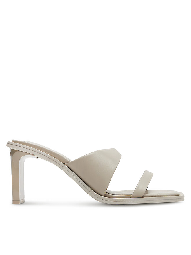 Calvin Klein Papucs Calvin Klein Heel Slide 70 Lth HW0HW02072 Bézs