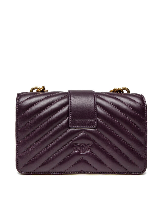 PINKO Handtasche Pinko Love Mini Icon Chevron Cl AI 22-23 PLTT 1P22UJ A03Z Violett