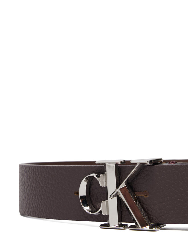 Calvin Klein Damengürtel Calvin Klein Facet Ck Buckle Pebble LV04F7060G Braun