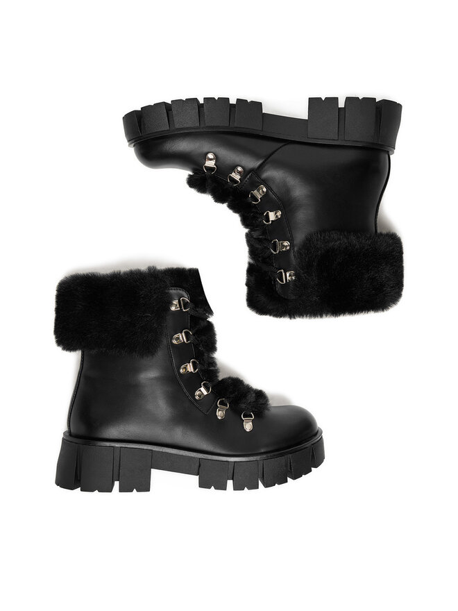 DeeZee Schnürschuhe DeeZee 90190-6 Schwarz