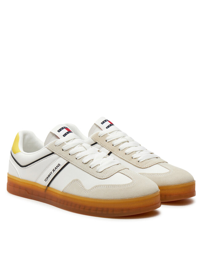Tommy Jeans Сникърси Tommy Jeans Tjm Leather Retro Cupsole EM0EM01414 Екрю
