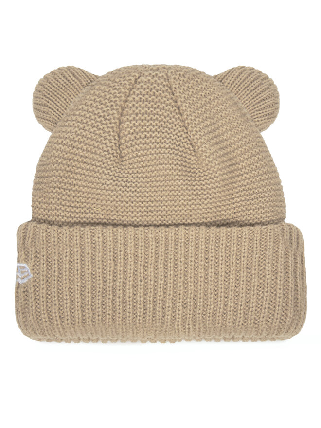 New Era Шапка New Era Teddy Bear Ears Cuff Knit Beanie 60580793 Бежов