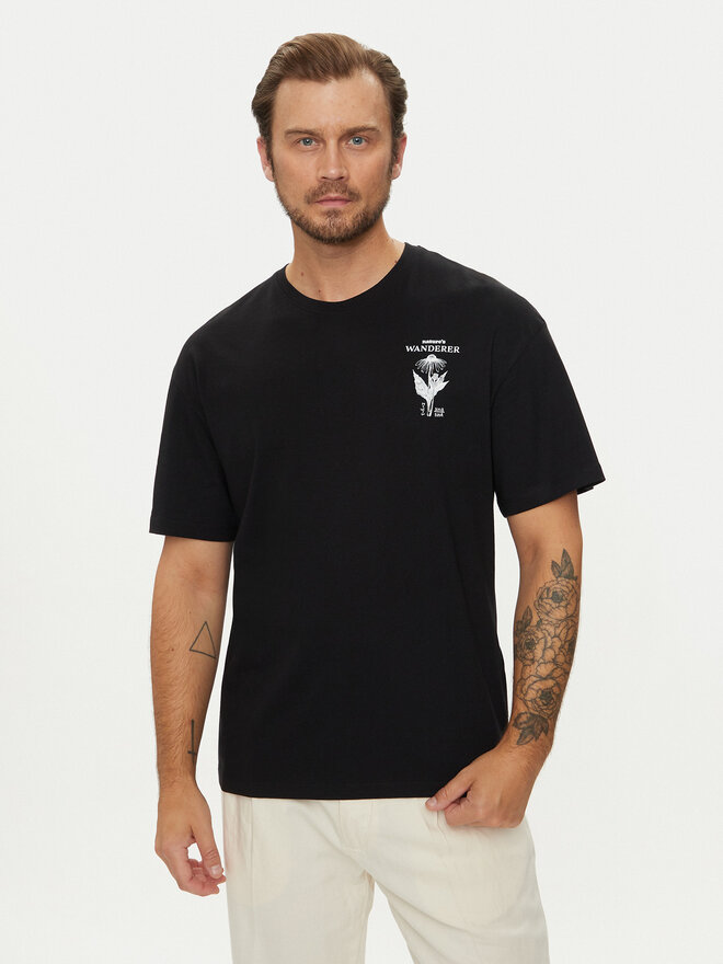 Jack&Jones Jack&Jones Marškinėliai Bradley 12264415 Juoda Relaxed Fit