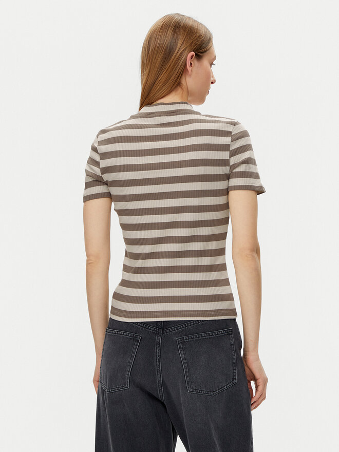 Noisy May Noisy May T-Shirt Elinor 27033178 Beige Slim Fit