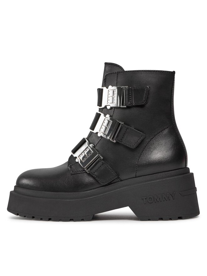 Tommy Jeans Aulinukai Tommy Jeans Tjw Chunky Boot Hardware EN0EN02443 Juoda
