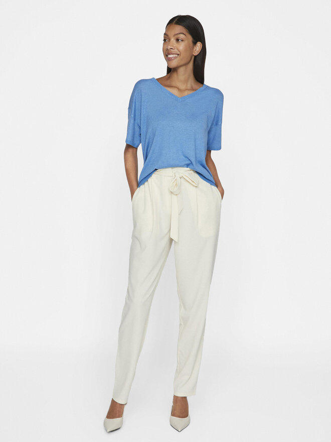Vila Vila Camiseta Abella 14089540 Azul Relaxed Fit