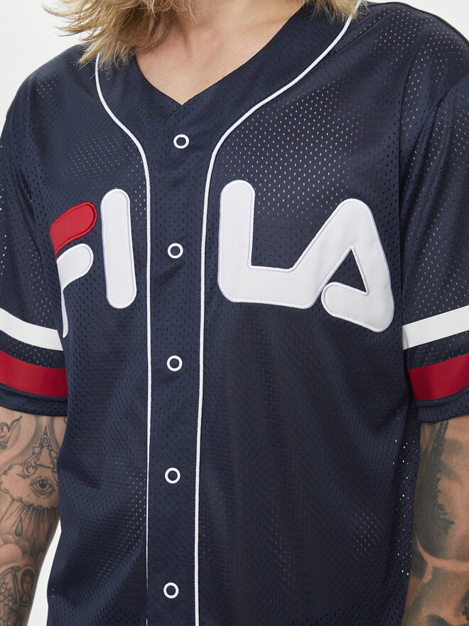 Fila Fila Marškinėliai FAM0652 Tamsiai mėlyna Relaxed Fit