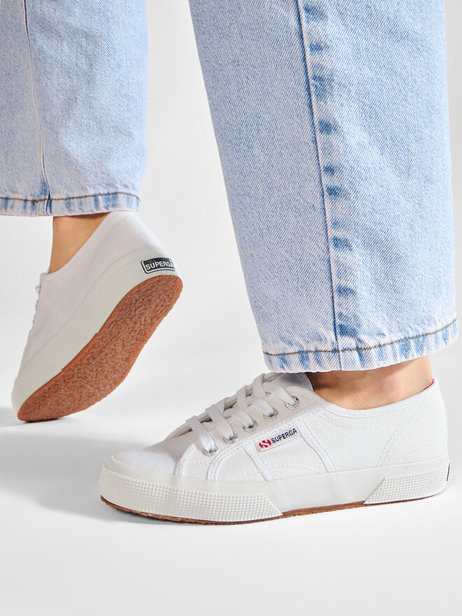 Sneakers aus Stoff Superga 2750 Cotu Classic S000010 WeiB eschuhe