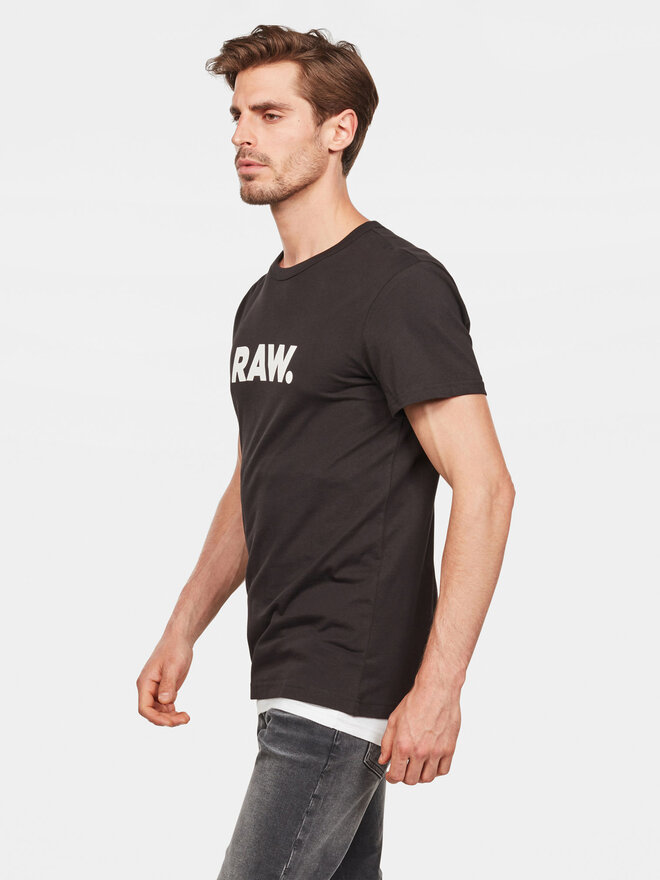 G-Star Raw G-Star Raw T-Shirt Holorn D08512-8415 Μαύρο Regular Fit