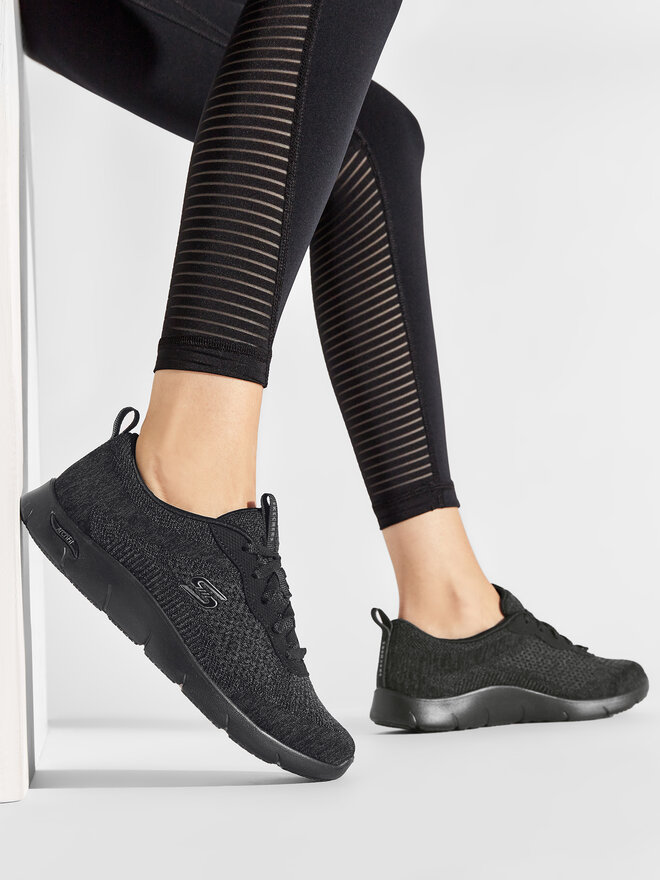 Skechers Sneakersy Skechers Lavish Wish 104272/BBK Czarny