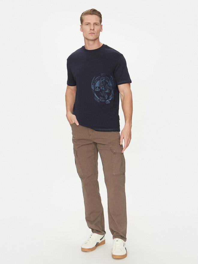 Napapijri Napapijri T-Shirt S-Vanni NP0A4IEA Dunkelblau Regular Fit