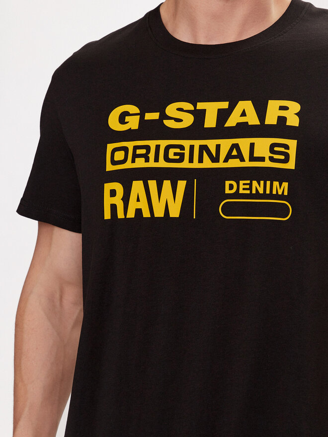 G-Star Raw G-Star Raw T-Shirt Graphic 8 R T S\s D14143-336-6484 Μαύρο Regular Fit