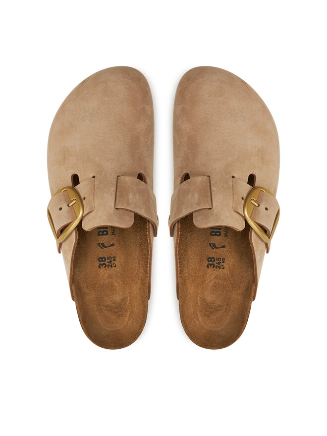 Birkenstock Klapki Birkenstock Boston Big Buckle 1028052 Beżowy