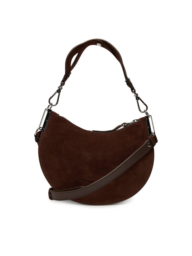 Coccinelle Ročna torba Coccinelle QKG Coccinellesunup Suede E1 QKG 13 03 Rjava