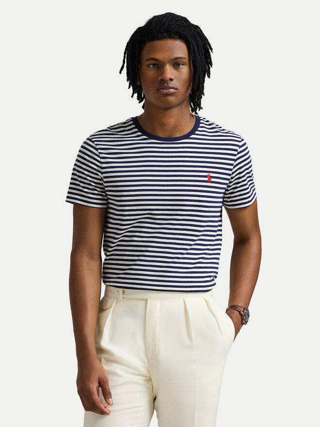 Polo Ralph Lauren Polo Ralph Lauren T-Shirt 710956828001 Dunkelblau Custom Slim Fit
