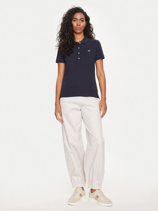 Gant Gant Pólóing Shield 4200870 Sötétkék Slim Fit
