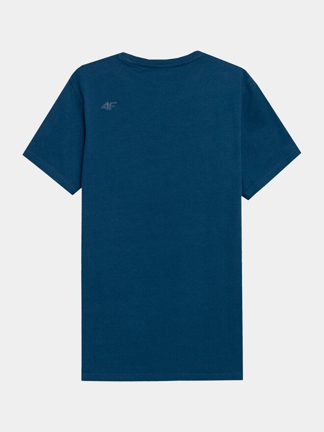 4F 4F T-shirt 4FAW23TTSHM0876 Plava Regular Fit