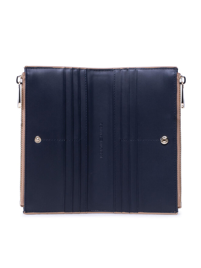 Tommy Hilfiger Geldbörse Tommy Hilfiger Honey Slim Wallet AW0AW10546 Braun