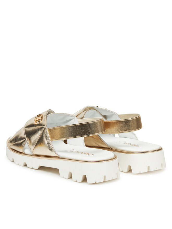 TWINSET Σανδάλια TWINSET 251GCJ044 S Χρυσό