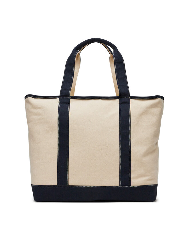Tommy Hilfiger Torebka Tommy Hilfiger Th Summer Canvas Tote AW0AW17421 Beżowy