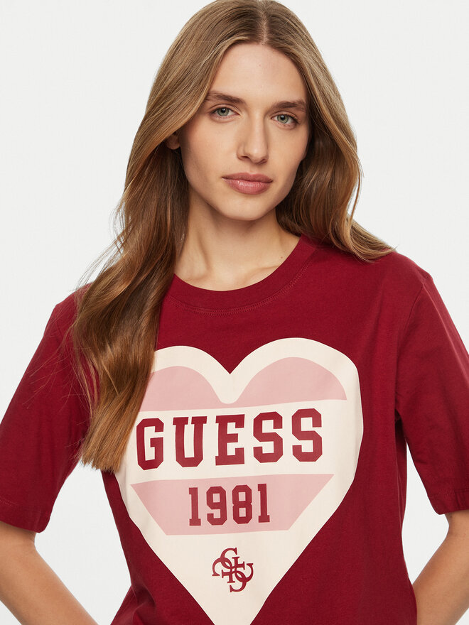 Guess Guess Camiseta V5RI01 I3Z14 Beis Regular Fit