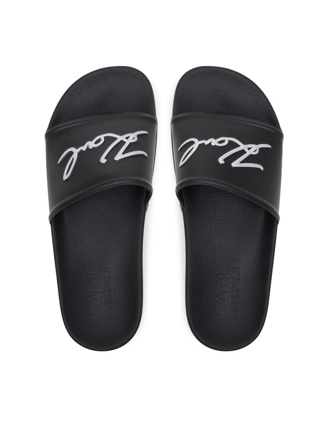 KARL LAGERFELD Şlapi KARL LAGERFELD Kondo 2.0 KL80910 Negru