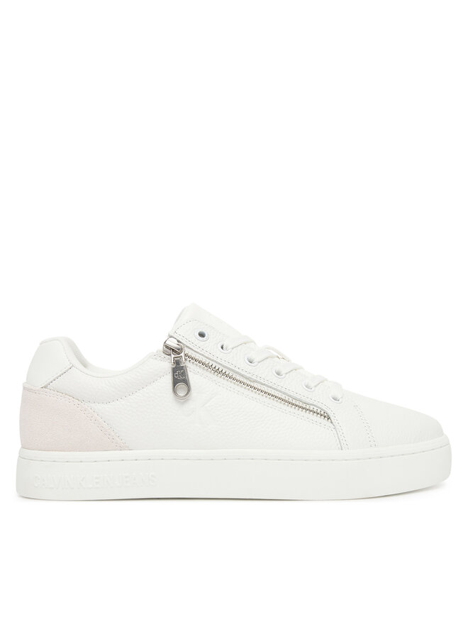 Calvin Klein Jeans Αθλητικά Calvin Klein Jeans Classic Cupsole Zip Low In YM0YM01318 Λευκό