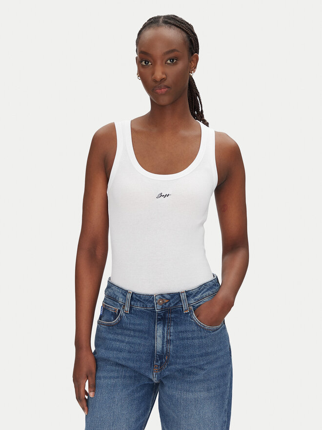 BOSS BOSS Top C_Ematite 50547548 Weiß Slim Fit