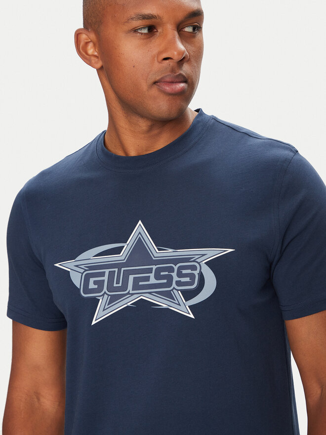 Guess Guess Marškinėliai Z5YI02 I3Z14 Tamsiai mėlyna Regular Fit