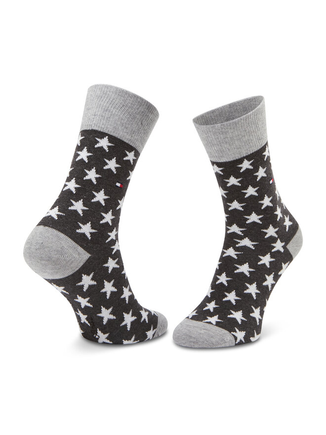 Tommy Hilfiger 2er-Set hohe Unisex-Socken Tommy Hilfiger 100000816 Grau