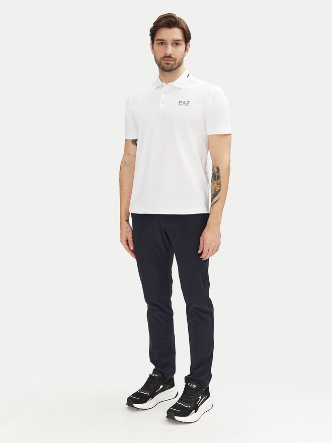 EA7 Emporio Armani EA7 Emporio Armani Polo marškinėliai 7M000184 AF13511 U0002 Balta Slim Fit