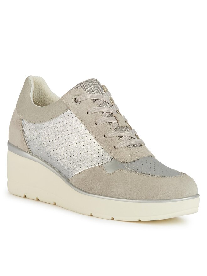 Geox Tenisice Geox D Ilde D25RAA 0AJ22 C0898 Srebrna