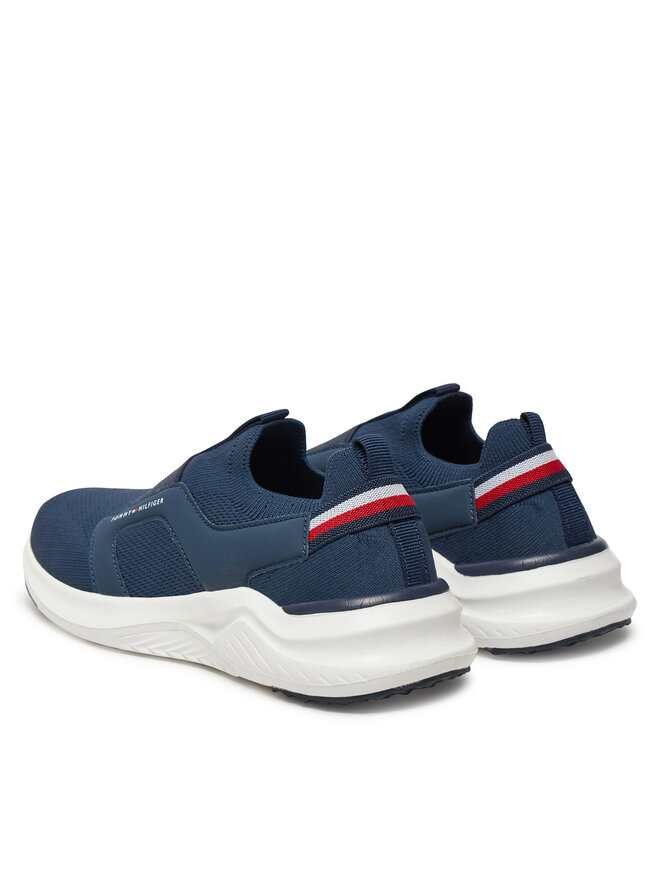 Tommy Hilfiger Sneakersy Tommy Hilfiger T3X9-33880-1219800 Granatowy