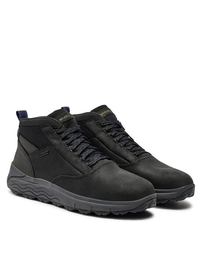 Geox Schnürschuhe Geox U Spherica 4X4 B Abx U36FDB 0FF6K C9999 Schwarz