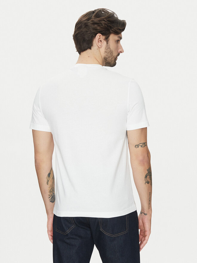 Calvin Klein Calvin Klein Camiseta Editorial Logo K10K114172 Blanco Regular Fit