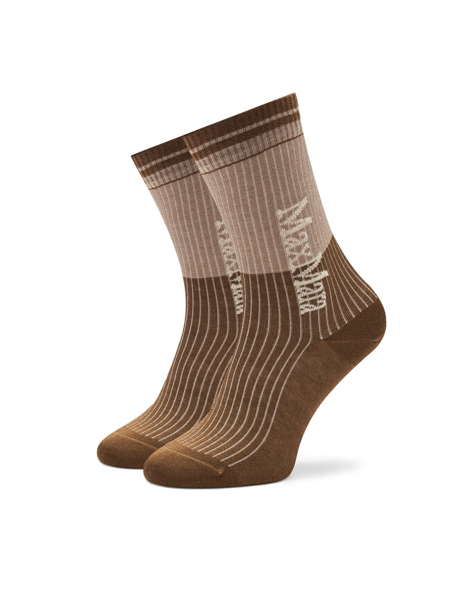Max Mara Leisure Чорапи дълги дамски Max Mara Leisure Gabarra 2426556018 Бежов