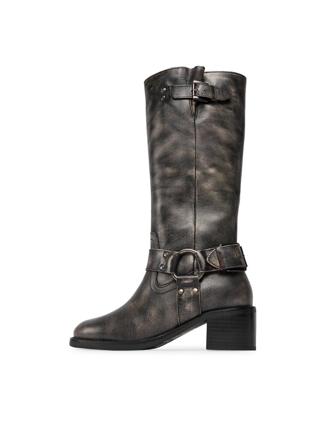 Bronx Kozaki Bronx High boots 14291-A Czarny