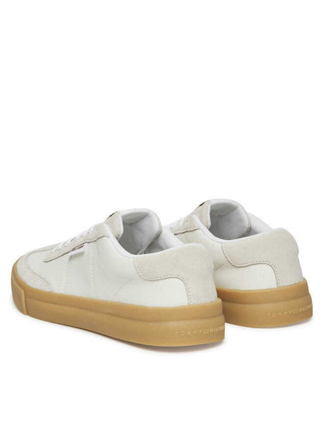 Tommy Hilfiger Sneakers Tommy Hilfiger Th Cupset Summer Lth FM0FM05487 Bianco