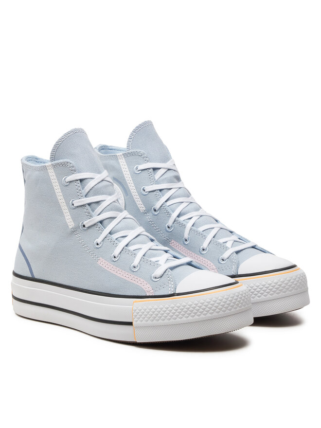 Converse Plátěnky Converse Chuck Taylor All Star Lift Platform Color Pop Hi A07596C Modrá