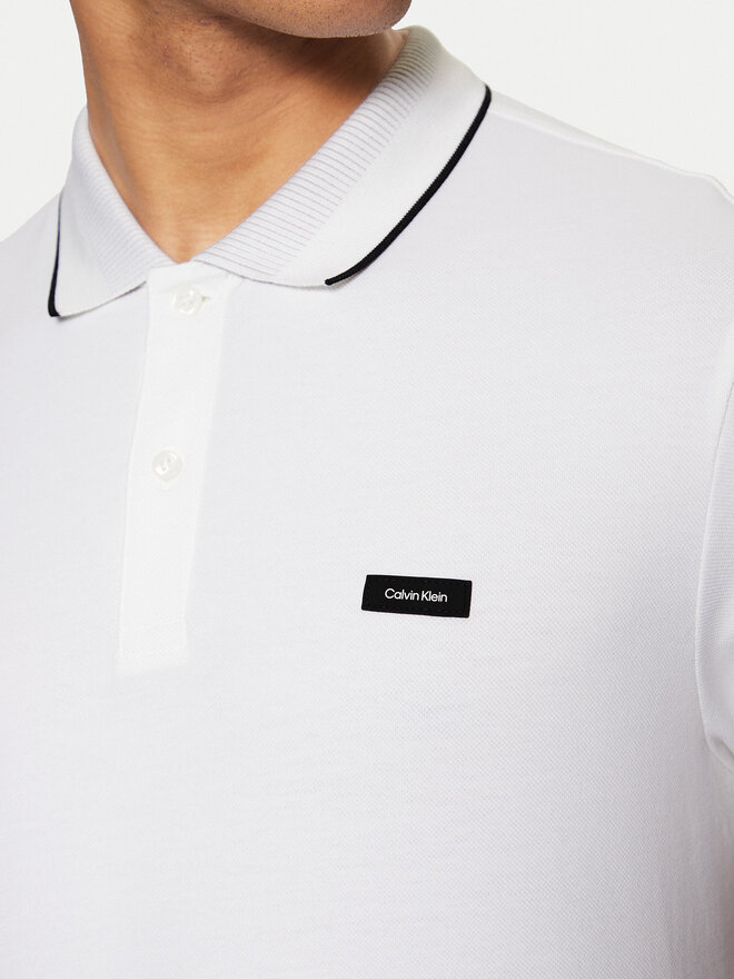 Calvin Klein Calvin Klein Pólóing K10K114141 Fehér Regular Fit