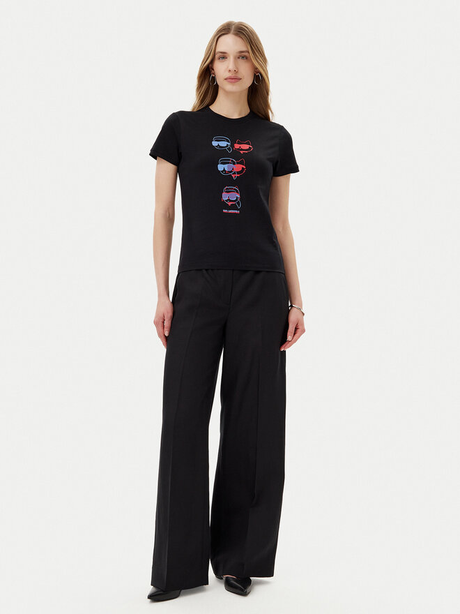 KARL LAGERFELD KARL LAGERFELD T-Shirt A2W17112 Μαύρο Regular Fit