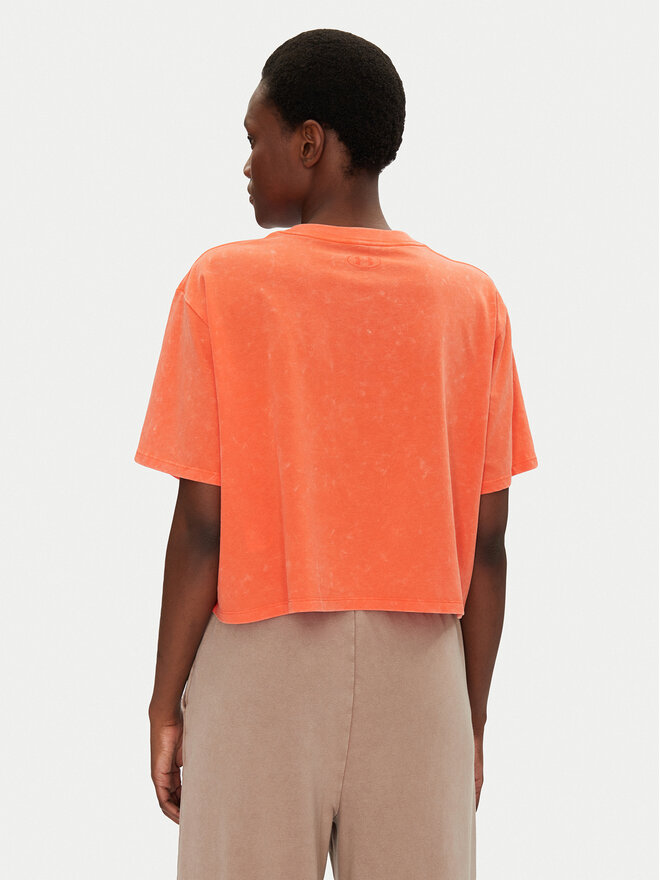 Under Armour Under Armour Marškinėliai Rival Wash 1389724 Oranžinė Loose Fit