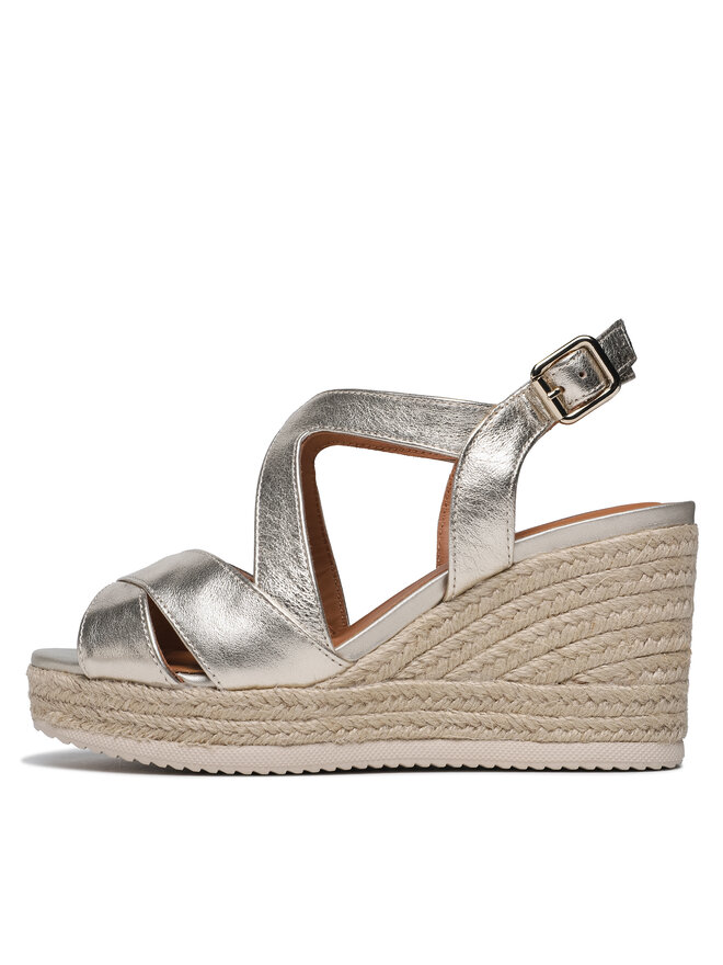 Geox Espadryle Geox D Ponza D35GVC000CFC2012 Złoty