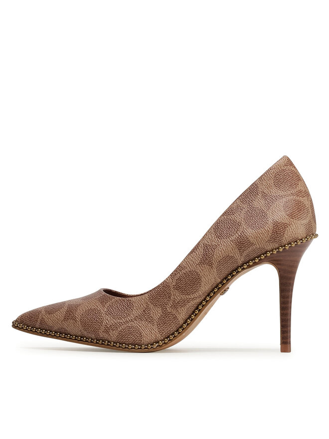 Coach High Heels Coach Waverly Sig Pump G4374 Braun