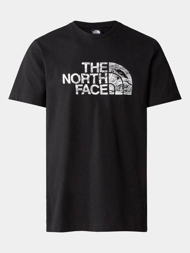 The North Face The North Face Marškinėliai Woodcut Dome NF0A87NX Juoda Regular Fit