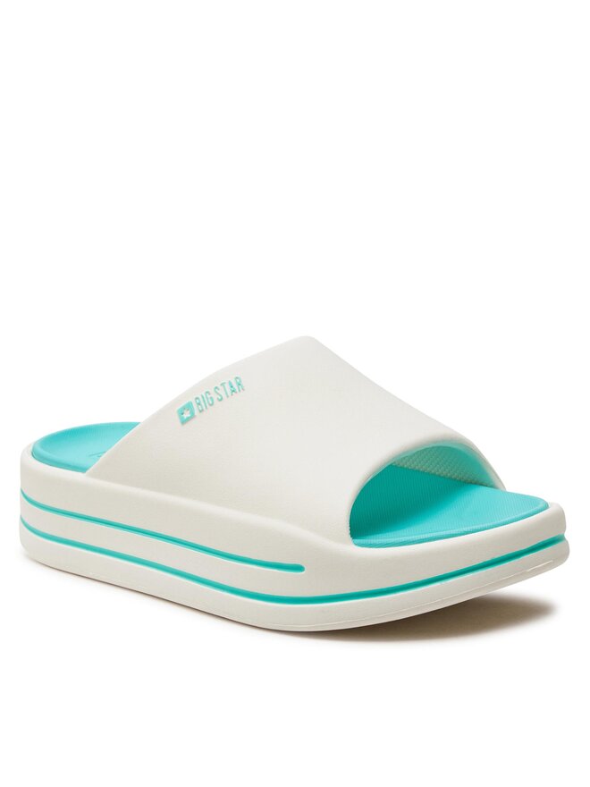 Big Star Shoes Klapki Big Star Shoes NN274A038 Biały