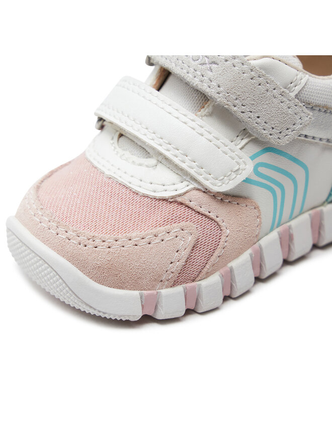 Geox Sneakersy Geox B Iupidoo Girl B3558C 022AS C1Z8A Bílá